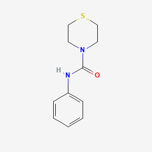 molecular formula C11H14N2OS B5811859 N-phenyl-4-thiomorpholinecarboxamide 