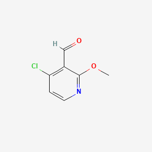 molecular formula C7H6ClNO2 B581187 4-Chloro-2-methoxypyridine-3-carbaldehyde CAS No. 1008451-58-8