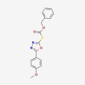 O-benzyl S-[5-(4-methoxyphenyl)-1,3,4-oxadiazol-2-yl] thiocarbonate