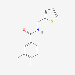 molecular formula C14H15NOS B5811894 3,4-dimethyl-N-(2-thienylmethyl)benzamide 