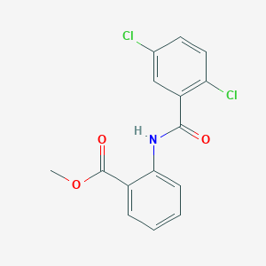 molecular formula C15H11Cl2NO3 B5811915 methyl 2-[(2,5-dichlorobenzoyl)amino]benzoate 