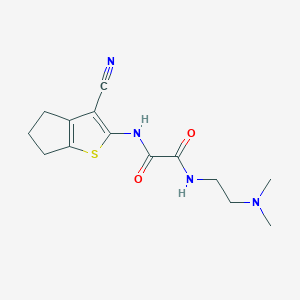 molecular formula C14H18N4O2S B5811946 N-(3-cyano-5,6-dihydro-4H-cyclopenta[b]thien-2-yl)-N'-[2-(dimethylamino)ethyl]ethanediamide 