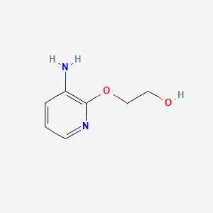 molecular formula C7H10N2O2 B581198 2-(3-氨基吡啶-2-氧基)乙醇 CAS No. 1021015-09-7