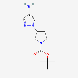 tert-butyl 3-(4-amino-1H-pyrazol-1-yl)pyrrolidine-1-carboxylate