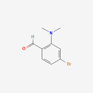 molecular formula C9H10BrNO B581206 4-溴-2-(二甲基氨基)苯甲醛 CAS No. 1030863-12-7