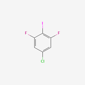 molecular formula C6H2ClF2I B581207 5-Chloro-1,3-difluoro-2-iodobenzene CAS No. 1208076-02-1