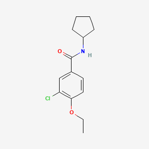 molecular formula C14H18ClNO2 B5812077 3-chloro-N-cyclopentyl-4-ethoxybenzamide 