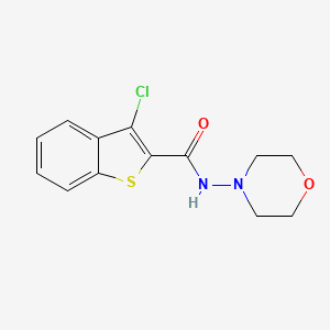 molecular formula C13H13ClN2O2S B5812084 3-chloro-N-4-morpholinyl-1-benzothiophene-2-carboxamide 
