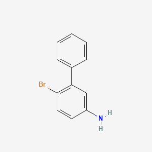 molecular formula C12H10BrN B581209 3-Amino-6-bromobiphenyl CAS No. 1036750-83-0