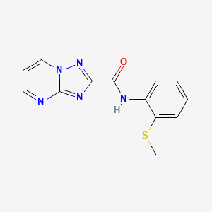 molecular formula C13H11N5OS B5812106 N-[2-(methylthio)phenyl][1,2,4]triazolo[1,5-a]pyrimidine-2-carboxamide 