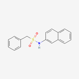 molecular formula C17H15NO2S B5812109 N-2-naphthyl-1-phenylmethanesulfonamide 