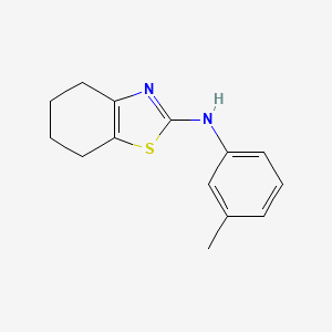 molecular formula C14H16N2S B5812126 N-(3-methylphenyl)-4,5,6,7-tetrahydro-1,3-benzothiazol-2-amine CAS No. 5185-56-8