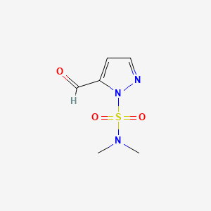 molecular formula C6H9N3O3S B581217 5-Formyl-N,N-dimethylpyrazole-1-sulfonamide CAS No. 1041421-94-6