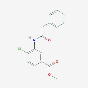molecular formula C16H14ClNO3 B5812196 methyl 4-chloro-3-[(phenylacetyl)amino]benzoate 