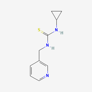 molecular formula C10H13N3S B5812230 N-cyclopropyl-N'-(3-pyridinylmethyl)thiourea 
