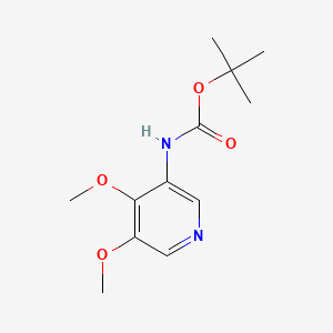 molecular formula C12H18N2O4 B581225 tert-Butyl 4,5-dimethoxypyridin-3-ylcarbamate CAS No. 1049677-55-5