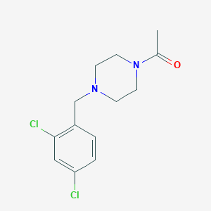 molecular formula C13H16Cl2N2O B5812262 1-acetyl-4-(2,4-dichlorobenzyl)piperazine 