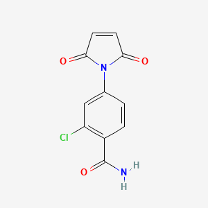 molecular formula C11H7ClN2O3 B5812268 2-chloro-4-(2,5-dioxo-2,5-dihydro-1H-pyrrol-1-yl)benzamide 