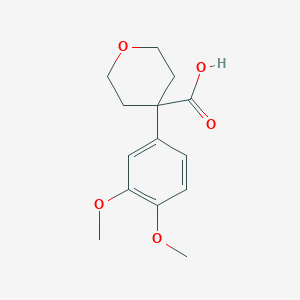 4-(3,4-dimethoxyphenyl)tetrahydro-2H-pyran-4-carboxylic acid
