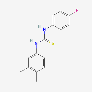 molecular formula C15H15FN2S B5812333 N-(3,4-dimethylphenyl)-N'-(4-fluorophenyl)thiourea 