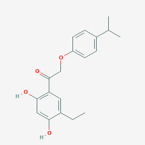 molecular formula C19H22O4 B5812339 1-(5-ethyl-2,4-dihydroxyphenyl)-2-(4-isopropylphenoxy)ethanone 