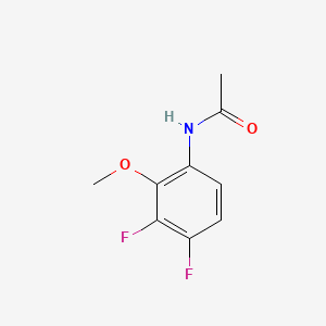 molecular formula C9H9F2NO2 B581235 N-(3,4-二氟-2-甲氧基苯基)乙酰胺 CAS No. 1065073-93-9