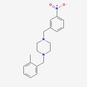 molecular formula C19H23N3O2 B5812354 1-(2-methylbenzyl)-4-(3-nitrobenzyl)piperazine 