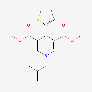 molecular formula C17H21NO4S B5812372 dimethyl 1-isobutyl-4-(2-thienyl)-1,4-dihydro-3,5-pyridinedicarboxylate 