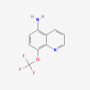 molecular formula C10H7F3N2O B581238 8-(三氟甲氧基)喹啉-5-胺 CAS No. 1072944-53-6
