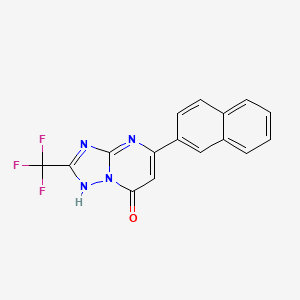 5-(2-naphthyl)-2-(trifluoromethyl)[1,2,4]triazolo[1,5-a]pyrimidin-7(4H)-one