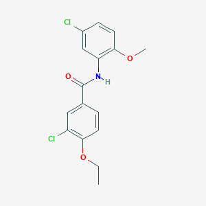 molecular formula C16H15Cl2NO3 B5812403 3-chloro-N-(5-chloro-2-methoxyphenyl)-4-ethoxybenzamide 