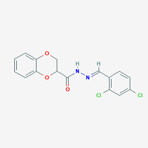 molecular formula C16H12Cl2N2O3 B5812417 N'-(2,4-dichlorobenzylidene)-2,3-dihydro-1,4-benzodioxine-2-carbohydrazide 