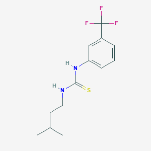 molecular formula C13H17F3N2S B5812421 N-(3-methylbutyl)-N'-[3-(trifluoromethyl)phenyl]thiourea 