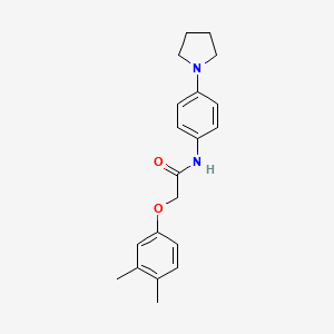 molecular formula C20H24N2O2 B5812439 2-(3,4-dimethylphenoxy)-N-[4-(1-pyrrolidinyl)phenyl]acetamide 