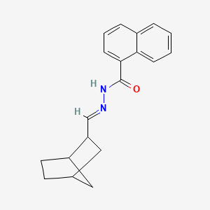molecular formula C19H20N2O B5812463 N'-(bicyclo[2.2.1]hept-2-ylmethylene)-1-naphthohydrazide 