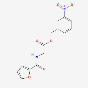 molecular formula C14H12N2O6 B5812496 3-nitrobenzyl N-2-furoylglycinate 