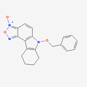 molecular formula C19H17N3O3 B5812527 6-(benzyloxy)-7,8,9,10-tetrahydro-6H-[1,2,5]oxadiazolo[3,4-c]carbazole 3-oxide 