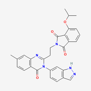 2-(2-(3-(1H-indazol-6-yl)-7-methyl-4-oxo-3,4-dihydroquinazolin-2-yl)ethyl)-4-isopropoxyisoindoline-1,3-dione