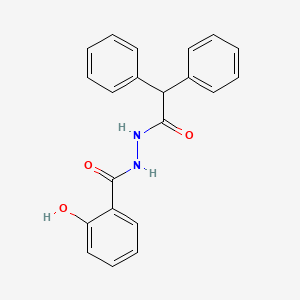 molecular formula C21H18N2O3 B5812559 N'-(diphenylacetyl)-2-hydroxybenzohydrazide 