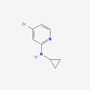 molecular formula C8H9BrN2 B581257 4-Bromo-N-cyclopropylpyridin-2-amine CAS No. 1209458-84-3