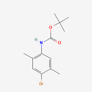 molecular formula C13H18BrNO2 B581259 tert-Butyl (4-bromo-2,5-dimethylphenyl)carbamate CAS No. 1086392-05-3