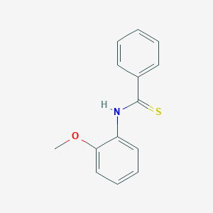molecular formula C14H13NOS B5812613 N-(2-methoxyphenyl)benzenecarbothioamide 