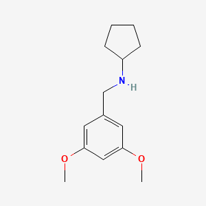 molecular formula C14H21NO2 B5812636 N-(3,5-dimethoxybenzyl)cyclopentanamine 