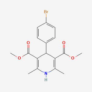molecular formula C17H18BrNO4 B5812643 dimethyl 4-(4-bromophenyl)-2,6-dimethyl-1,4-dihydro-3,5-pyridinedicarboxylate 