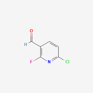 B581267 6-Chloro-2-fluoronicotinaldehyde CAS No. 1093880-37-5