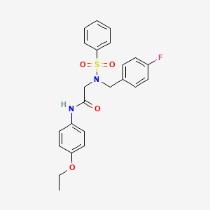 N~1~-(4-ethoxyphenyl)-N~2~-(4-fluorobenzyl)-N~2~-(phenylsulfonyl)glycinamide