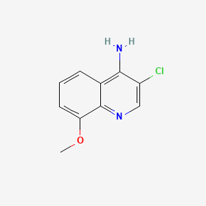 molecular formula C10H9ClN2O B581269 3-Chloro-8-methoxyquinolin-4-amine CAS No. 1208830-66-3