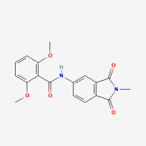 molecular formula C18H16N2O5 B5812751 2,6-dimethoxy-N-(2-methyl-1,3-dioxo-2,3-dihydro-1H-isoindol-5-yl)benzamide 