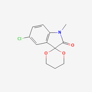 5'-chloro-1'-methylspiro[1,3-dioxane-2,3'-indol]-2'(1'H)-one