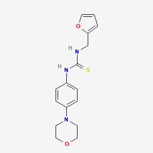 N-(2-furylmethyl)-N'-[4-(4-morpholinyl)phenyl]thiourea